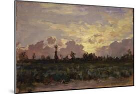 Golden Clouds, (Landscape at Dawn)-Demetrio Cosola-Mounted Art Print