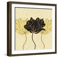 Golden Cluster I-Linda Wood-Framed Art Print