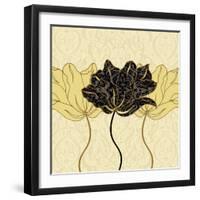 Golden Cluster I-Linda Wood-Framed Art Print