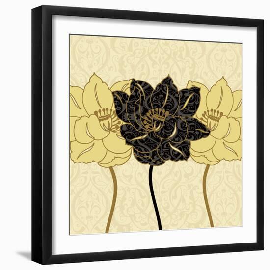 Golden Cluster II-Linda Wood-Framed Art Print