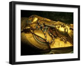 Golden Coffin of Tutahkhamun, Valley of the Kings, Egypt-Kenneth Garrett-Framed Premium Photographic Print