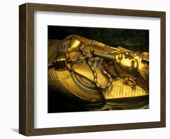 Golden Coffin of Tutahkhamun, Valley of the Kings, Egypt-Kenneth Garrett-Framed Photographic Print