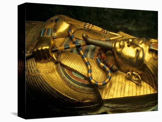 Golden Coffin of Tutahkhamun, Valley of the Kings, Egypt-Kenneth Garrett-Stretched Canvas