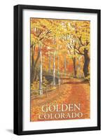 Golden, Colorado - Fall Colors Scene-Lantern Press-Framed Art Print