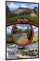 Golden, Colorado Town Scenes-Lantern Press-Mounted Art Print