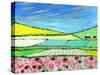 Golden Cornfields-Caroline Duncan-Stretched Canvas