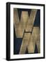 Golden Criss Cross 2-Denise Brown-Framed Art Print