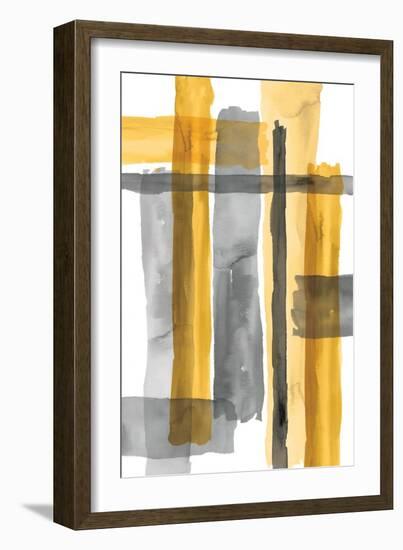 Golden Criss Cross-Eva Watts-Framed Art Print