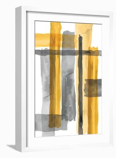 Golden Criss Cross-Eva Watts-Framed Art Print