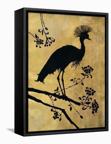 Golden Crowned Crane-Filippo Ioco-Framed Stretched Canvas