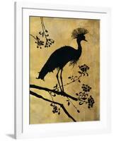 Golden Crowned Crane-Filippo Ioco-Framed Art Print