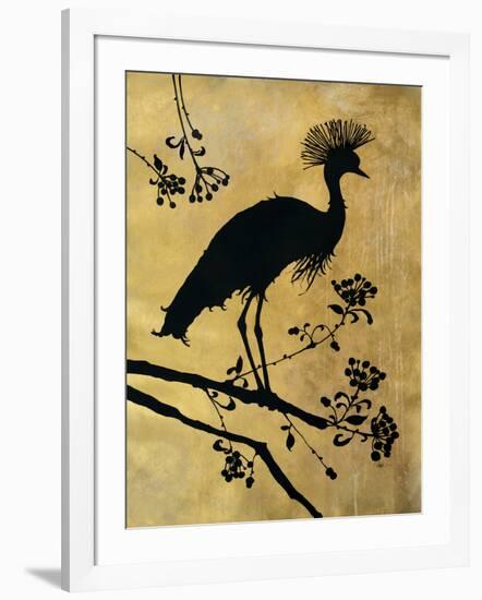 Golden Crowned Crane-Filippo Ioco-Framed Art Print