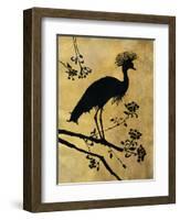 Golden Crowned Crane-Filippo Ioco-Framed Art Print