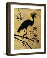 Golden Crowned Crane-Filippo Ioco-Framed Art Print