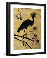 Golden Crowned Crane-Filippo Ioco-Framed Art Print