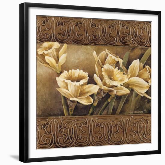 Golden Daffodils II-Linda Thompson-Framed Giclee Print