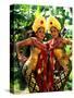 Golden Dancers in Traditional Dress, Bali, Indonesia-Bill Bachmann-Stretched Canvas