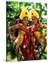 Golden Dancers in Traditional Dress, Bali, Indonesia-Bill Bachmann-Stretched Canvas