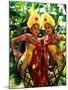 Golden Dancers in Traditional Dress, Bali, Indonesia-Bill Bachmann-Mounted Photographic Print