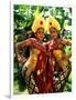 Golden Dancers in Traditional Dress, Bali, Indonesia-Bill Bachmann-Framed Photographic Print