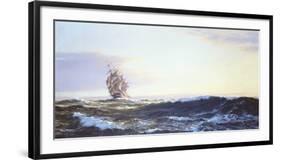 Golden Dawn-Montague Dawson-Framed Premium Giclee Print