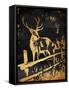 Golden Deer-OnRei-Framed Stretched Canvas