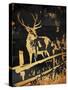 Golden Deer-OnRei-Stretched Canvas