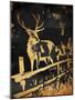 Golden Deer-OnRei-Mounted Art Print