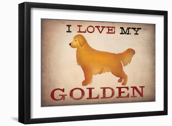 Golden Dog at Show Love II-Ryan Fowler-Framed Art Print