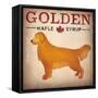 Golden Dog at Show No VT-Ryan Fowler-Framed Stretched Canvas