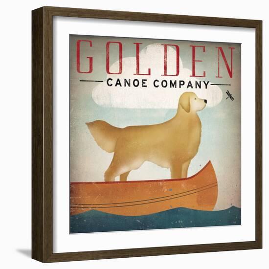 Golden Dog Canoe Co Right Facing-Ryan Fowler-Framed Art Print