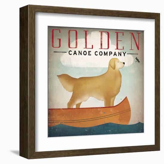 Golden Dog Canoe Co Right Facing-Ryan Fowler-Framed Art Print