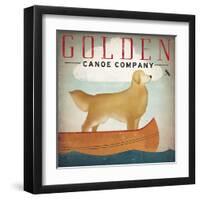 Golden Dog Canoe Co Right Facing-Ryan Fowler-Framed Art Print