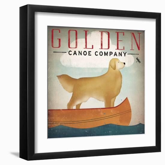 Golden Dog Canoe Co Right Facing-Ryan Fowler-Framed Art Print