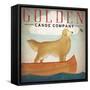 Golden Dog Canoe Co Right Facing-Ryan Fowler-Framed Stretched Canvas