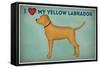 Golden Dog Love I-Ryan Fowler-Framed Stretched Canvas