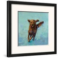 Golden Dog No. 5-Rebecca Kinkead-Framed Art Print