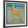 Golden Dog on Skateboard-Ryan Fowler-Framed Art Print