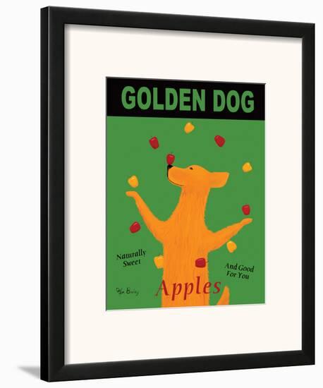 Golden Dog-Ken Bailey-Framed Art Print