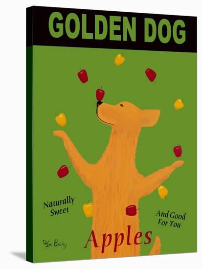 Golden Dog-Ken Bailey-Stretched Canvas