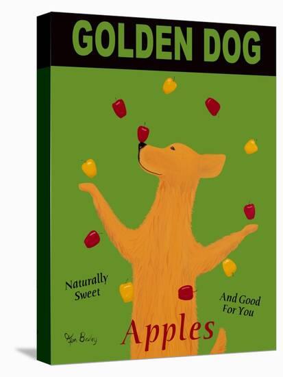 Golden Dog-Ken Bailey-Stretched Canvas