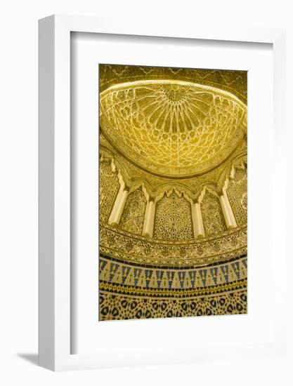 Golden dome inside the magnificent Grand Mosque, Kuwait City, Kuwait, Middle East-Michael Runkel-Framed Photographic Print