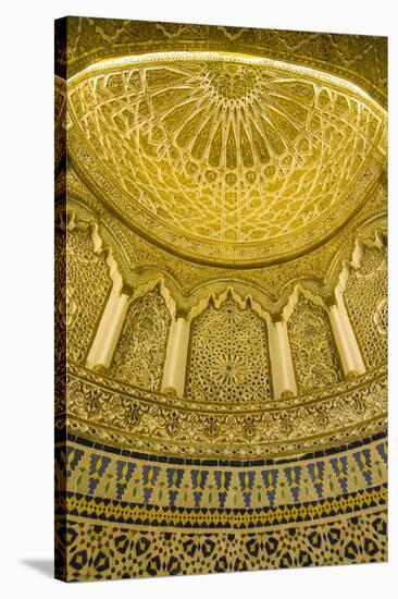 Golden dome inside the magnificent Grand Mosque, Kuwait City, Kuwait, Middle East-Michael Runkel-Stretched Canvas