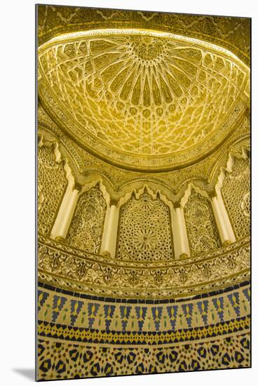 Golden dome inside the magnificent Grand Mosque, Kuwait City, Kuwait, Middle East-Michael Runkel-Mounted Photographic Print