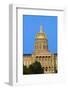 Golden dome of Iowa State Capital building, Des Moines, Iowa-null-Framed Photographic Print