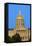 Golden dome of Iowa State Capital building, Des Moines, Iowa-null-Framed Stretched Canvas