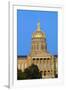 Golden dome of Iowa State Capital building, Des Moines, Iowa-null-Framed Photographic Print