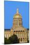 Golden dome of Iowa State Capital building, Des Moines, Iowa-null-Mounted Photographic Print