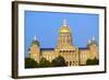 Golden dome of Iowa State Capital building, Des Moines, Iowa-null-Framed Photographic Print