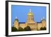 Golden dome of Iowa State Capital building, Des Moines, Iowa-null-Framed Photographic Print